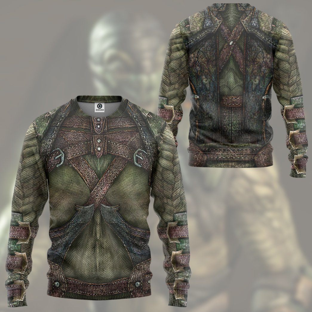 Klothek 3D Mortal Kombat Reptitle Costume Custom Tshirt Hoodie Appa | Price in USA, Best Quality