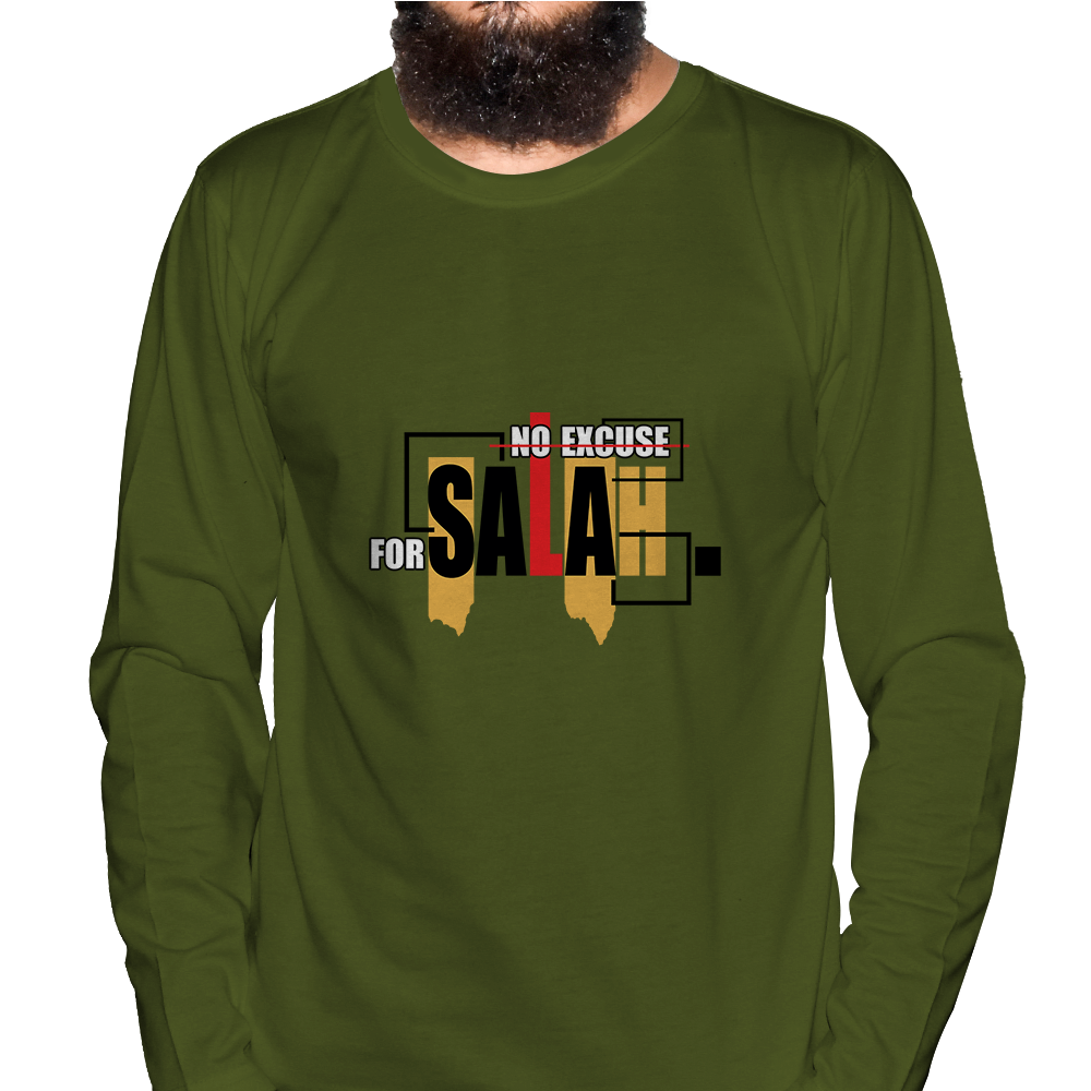 No Excuse Full Sleeve Islamic T-Shirt Price in USA