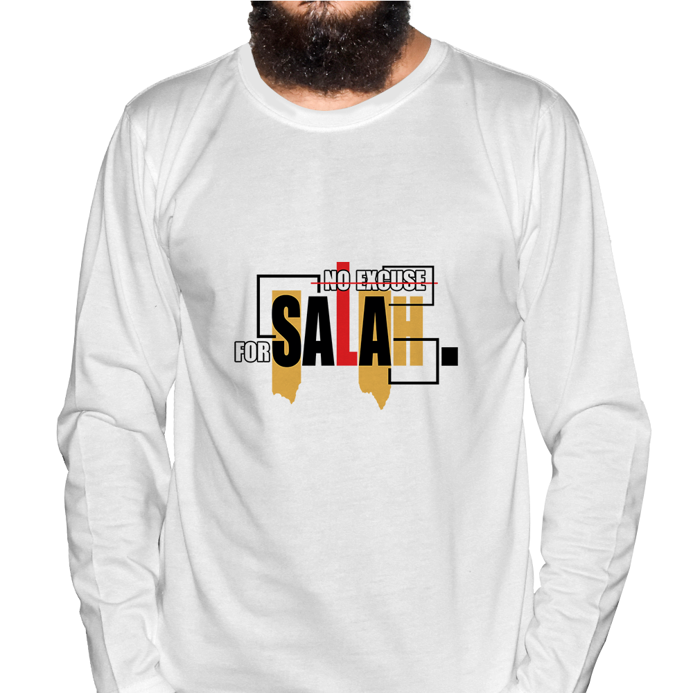 No Excuse Full Sleeve Islamic T-Shirt Price in USA