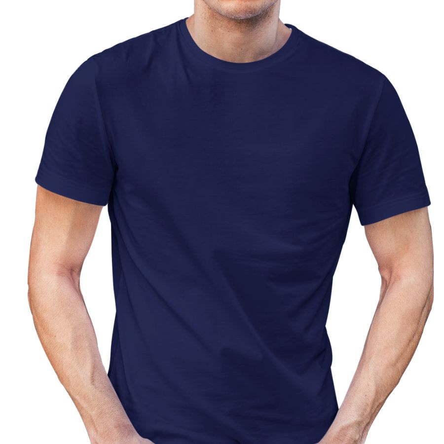 Plain Navy Half Sleeves T-Shirt