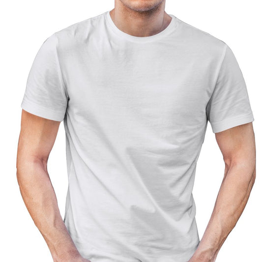 Plain White Half Sleeves T-Shirt