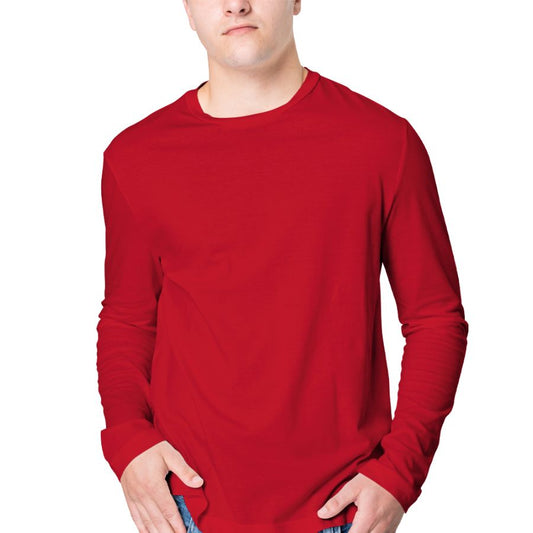 Plain Red Full Sleeves T-Shirt