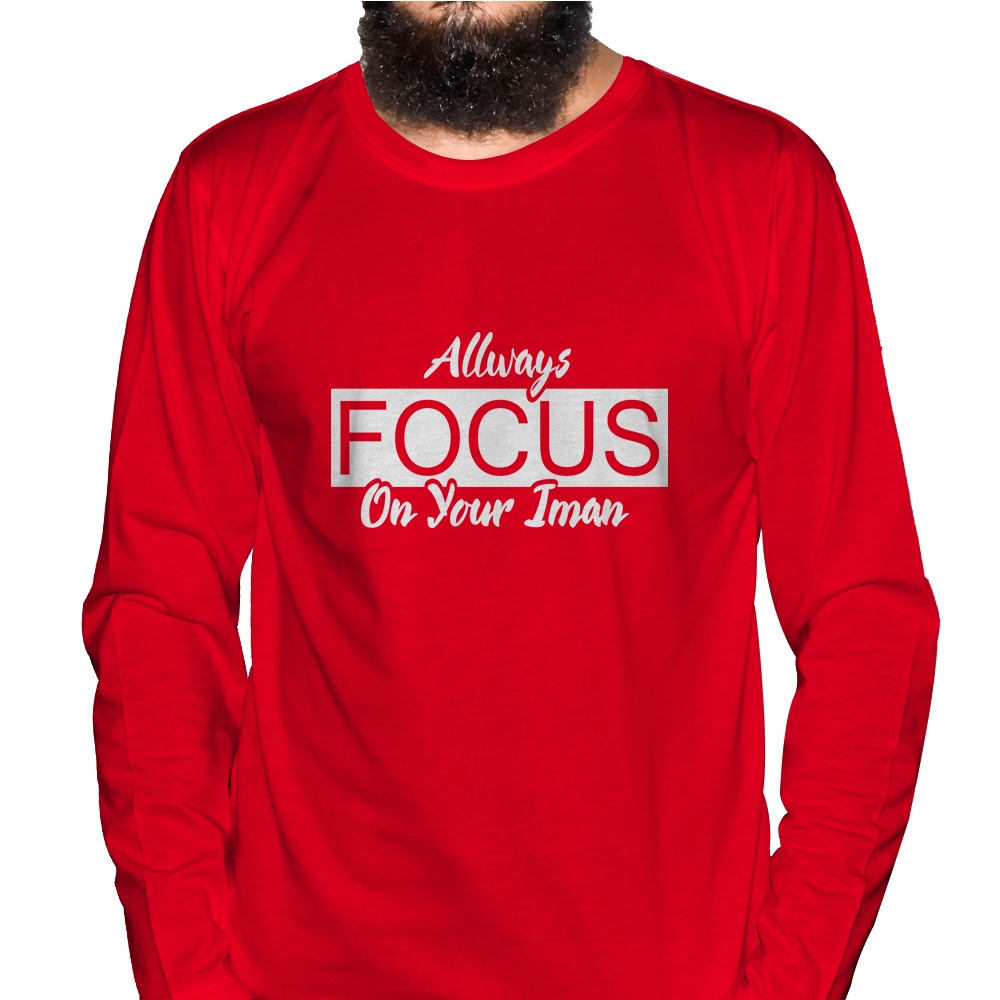 Focus On Your Iman Full Sleeve Islamic T-Shirt Price in USA