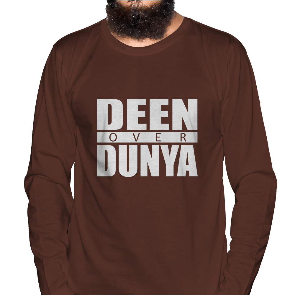 Deen Over Dunya Full Sleeve Islamic T-Shirt Price in USA