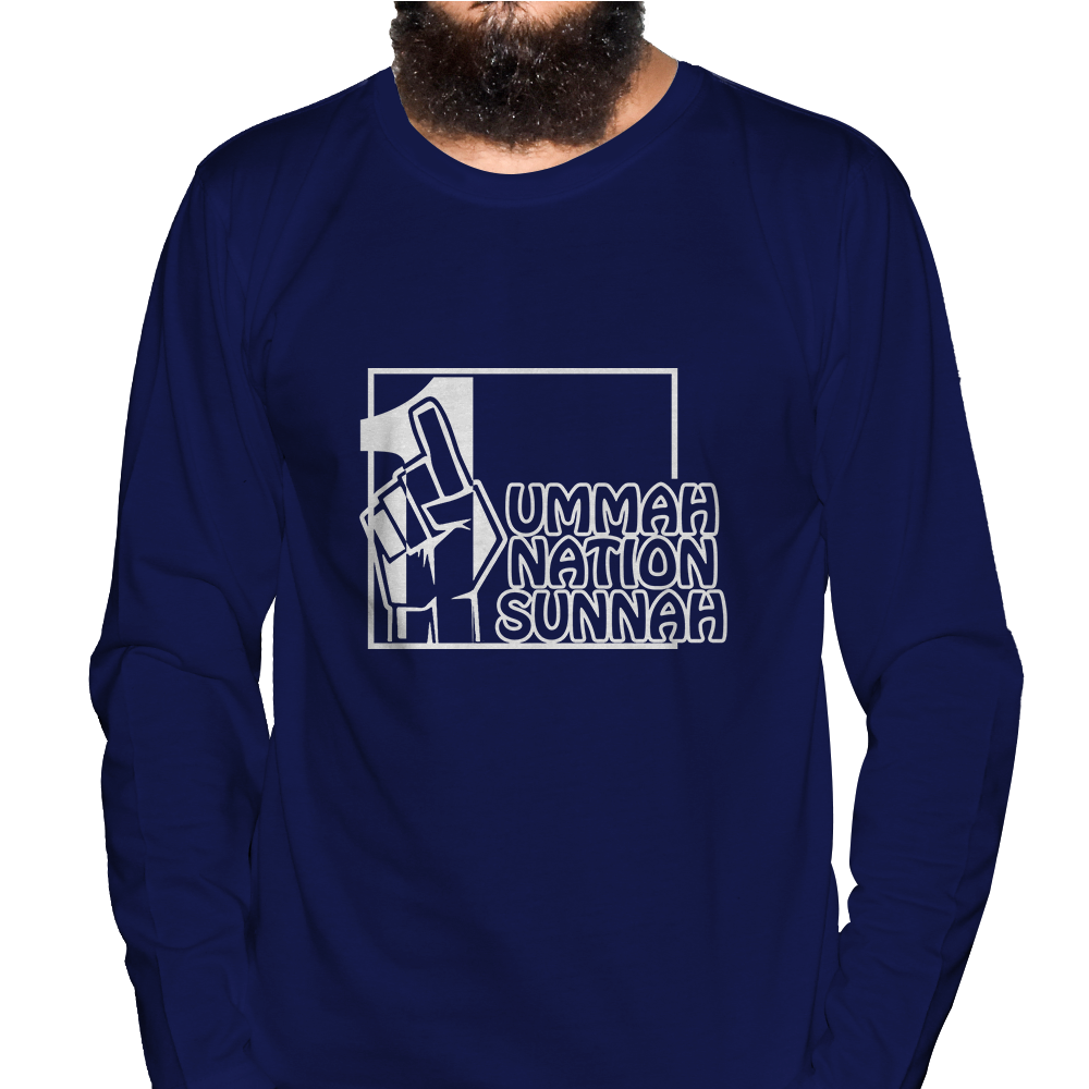 1 Ummah Full Sleeve Islamic  T-Shirt  in USA