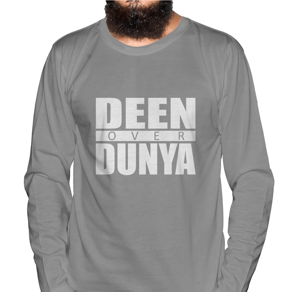 Deen Over Dunya Full Sleeve Islamic T-Shirt