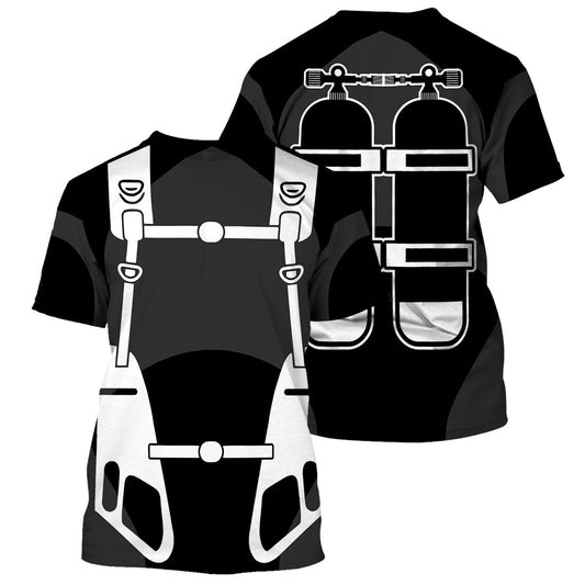 Klothek Scuba Diving Costume- 3D All Over Printed Shirt | Price in USA, Best Quality