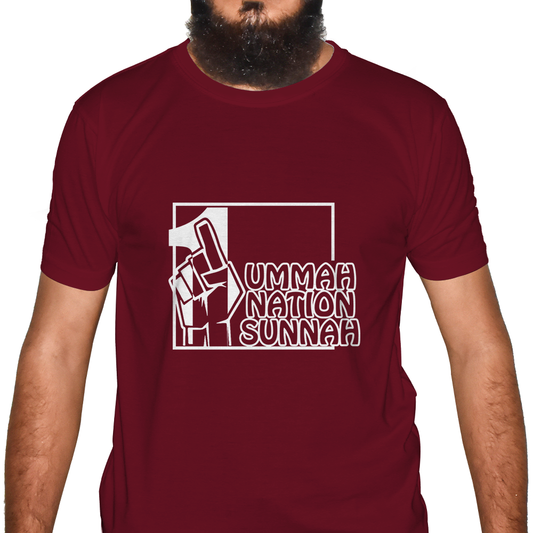 1 Ummah Half Sleeve Islamic  T-Shirt Price in USA