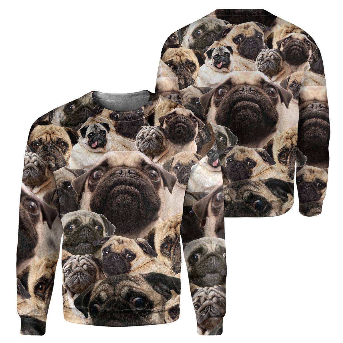 Klothek Pug - 3D All Over Printed Shirt | Price in USA, Best Quality