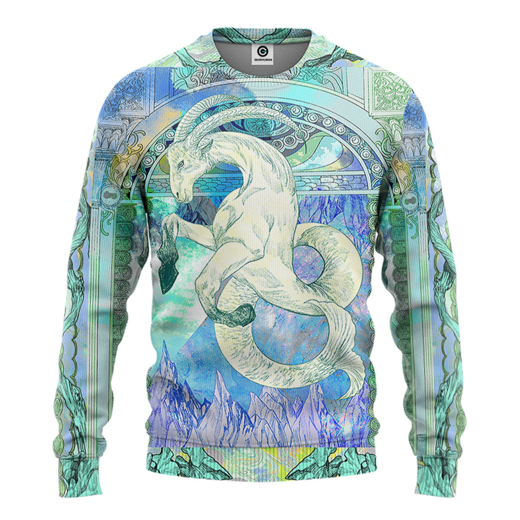 Klothek 3D The Bright Side Of Capricorn Custom Tshirt Hoodie Appare | Price in USA, Best Quality