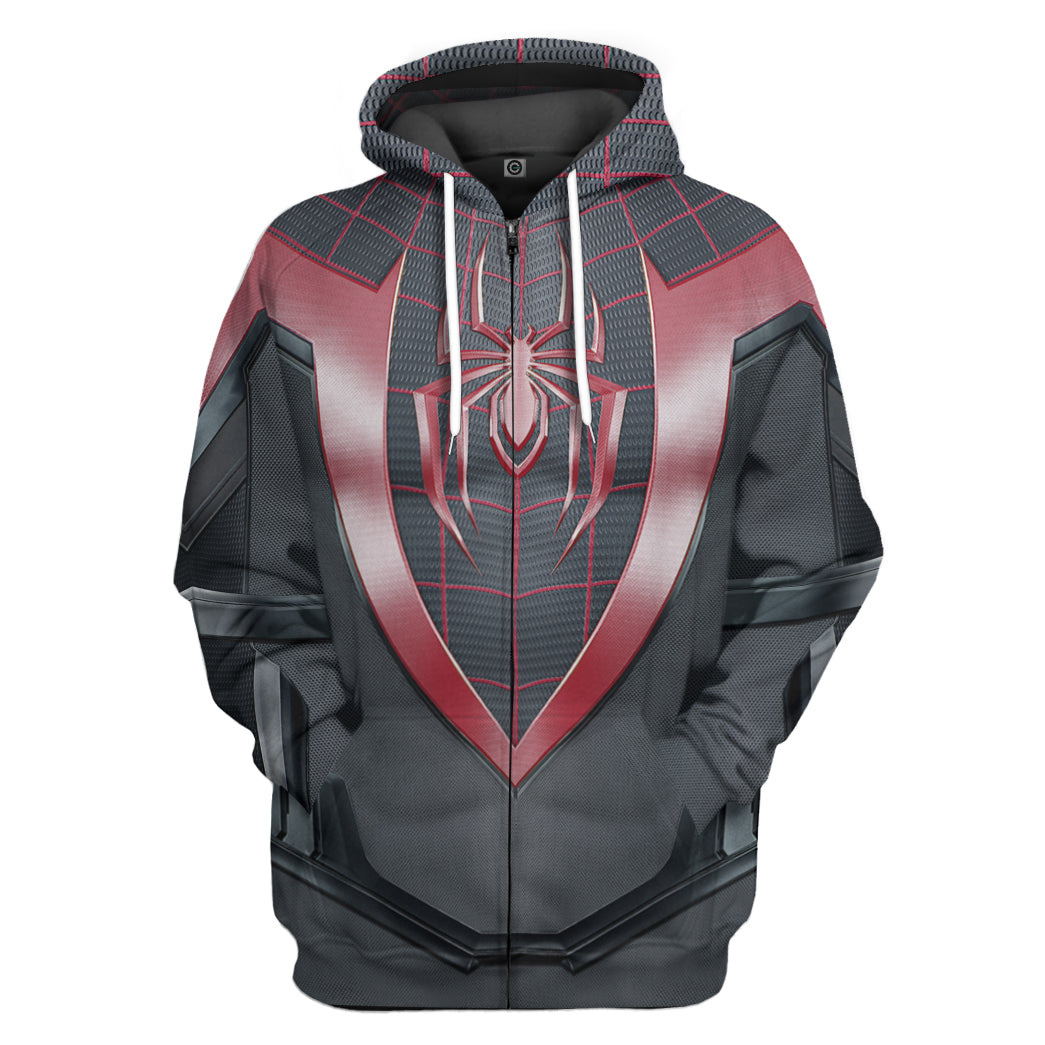 Klothek 3D Spiderman Miles Morales Custom Tshirt Hoodie Apparel | Price in USA, Best Quality