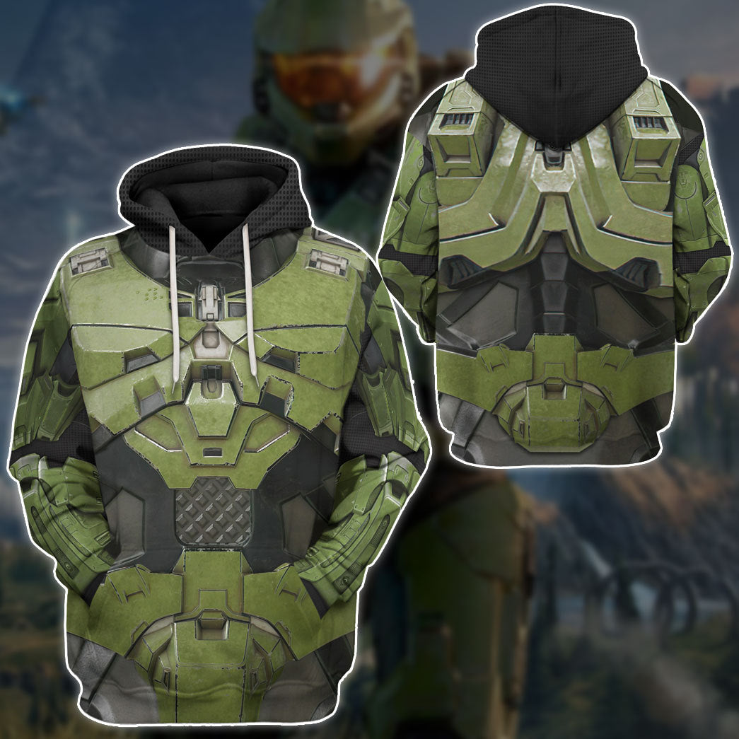 Klothek 3D Halo Infinite Masterchief Cosplay Custom Tshirt Hoodie A | Price in USA, Best Quality