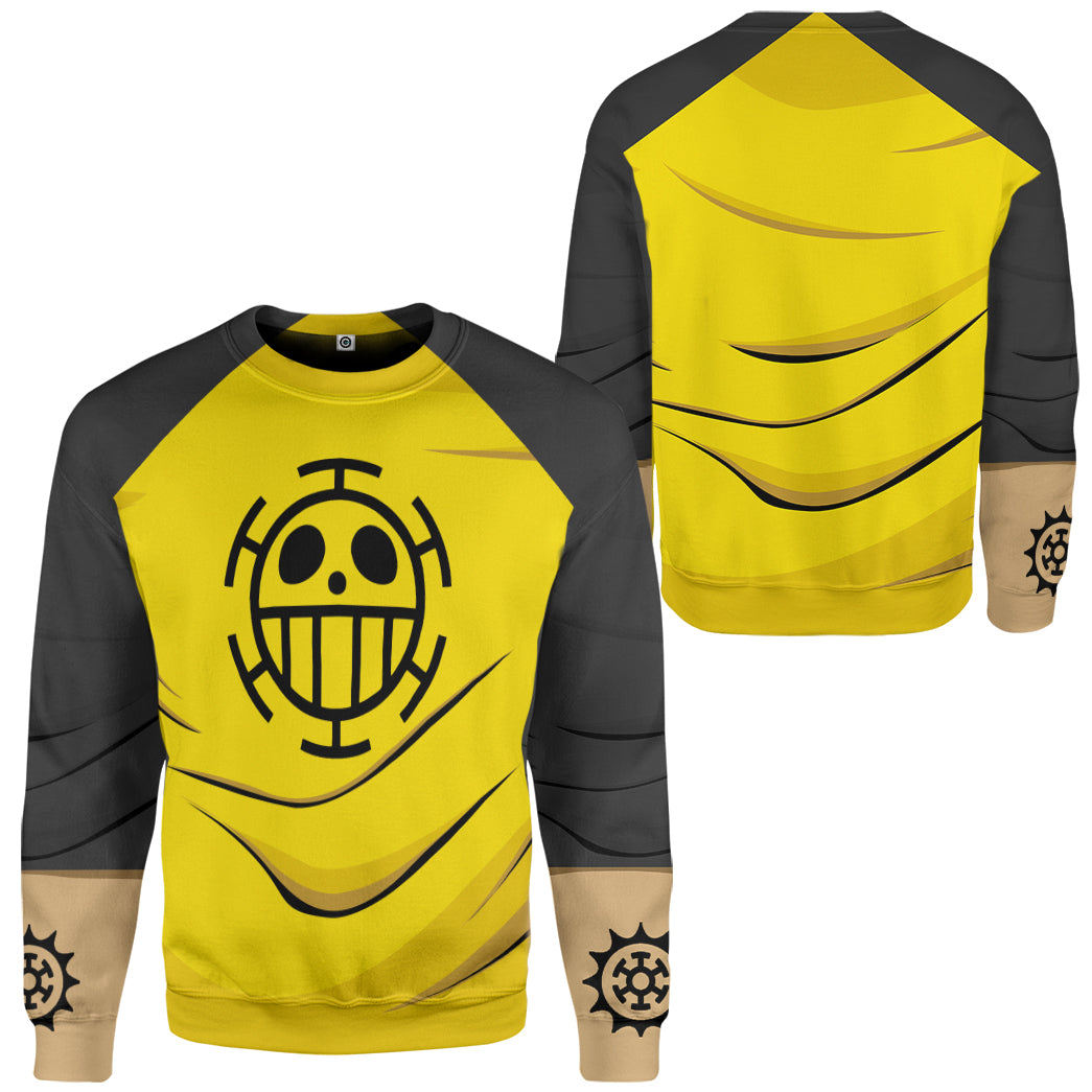 Klothek 3D One Piece Trafalgar DW ater Law Custom Hoodie Tshirt App | Price in USA, Best Quality