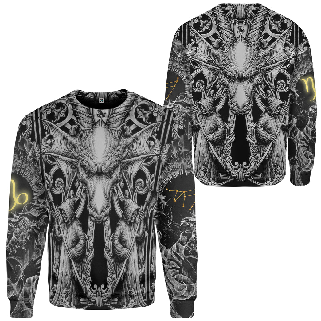 Klothek 3D The Dark Side of Capricorn Custom Tshirt Hoodie Apparel | Price in USA, Best Quality