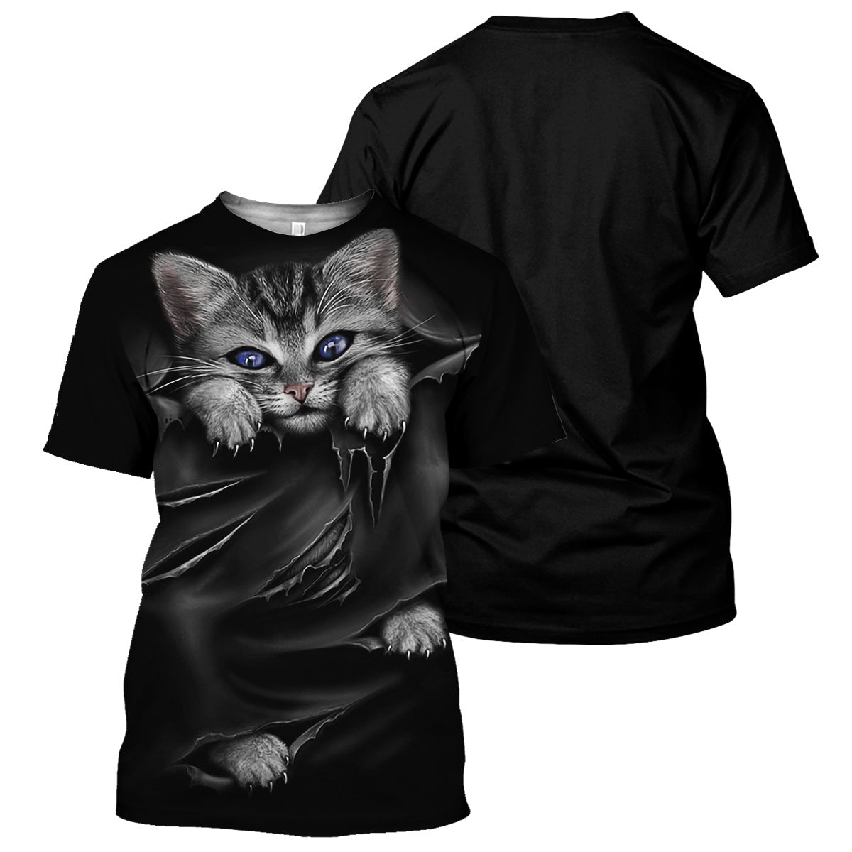 Klothek Black Cat - 3D All Over Printed Shirt | Price in USA, Best Quality