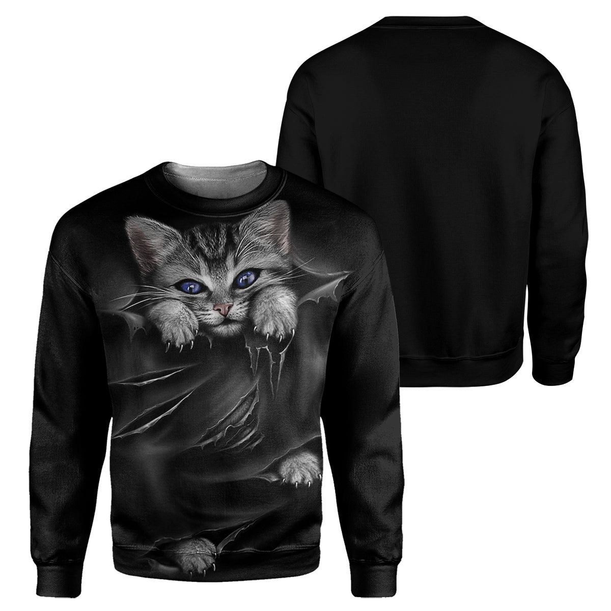 Klothek Black Cat - 3D All Over Printed Shirt | Price in USA, Best Quality