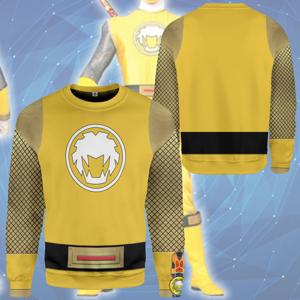 Klothek 3D The Yellow Wind Rangers Ninja Storm Custom Tshirt Hoodie | Price in USA, Best Quality