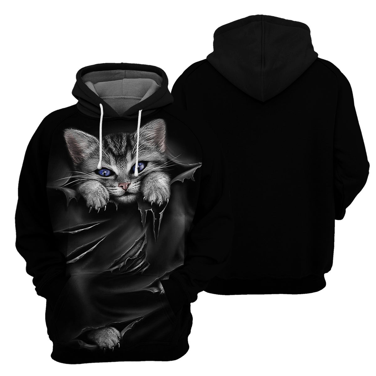 Klothek Black Cat - 3D All Over Printed Shirt | Price in USA, Best Quality