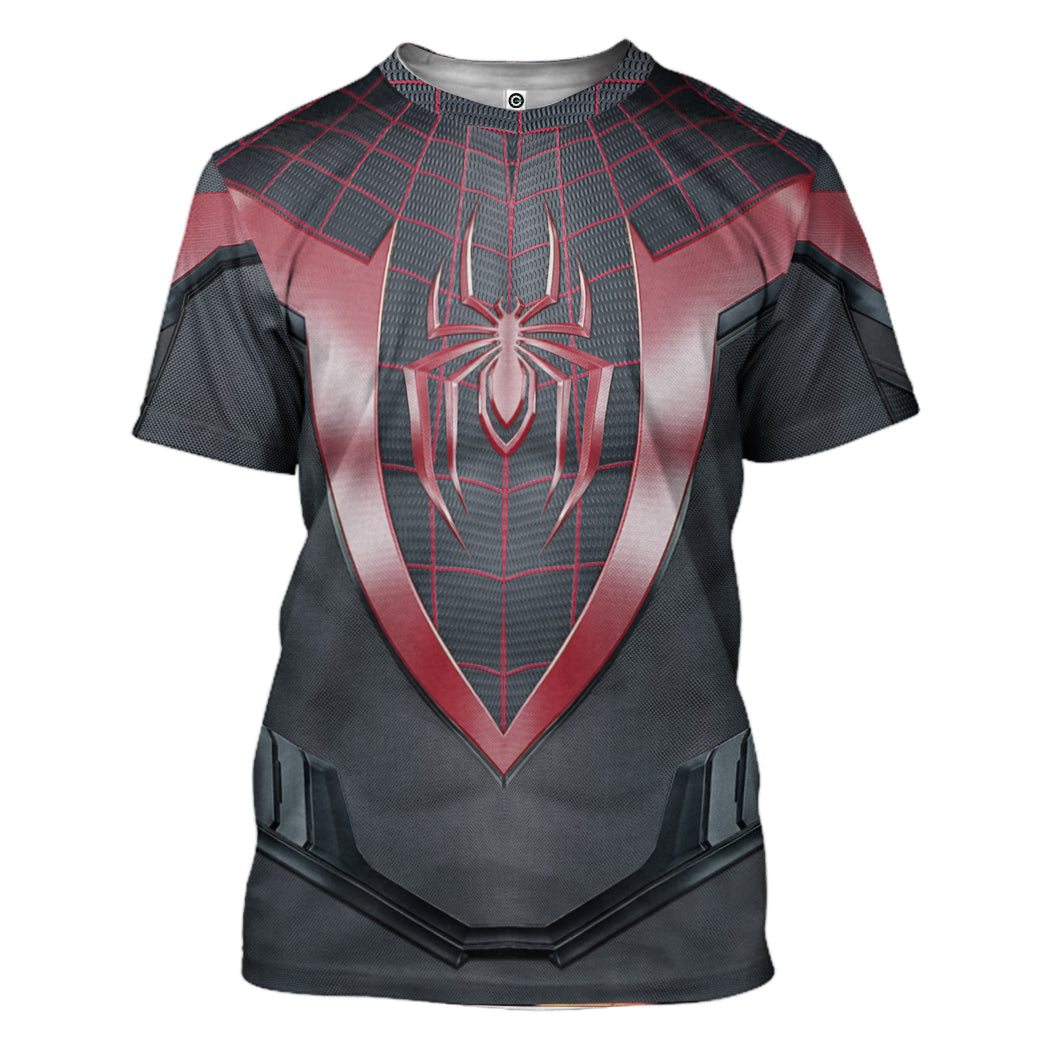 Klothek 3D Spiderman Miles Morales Custom Tshirt Hoodie Apparel | Price in USA, Best Quality