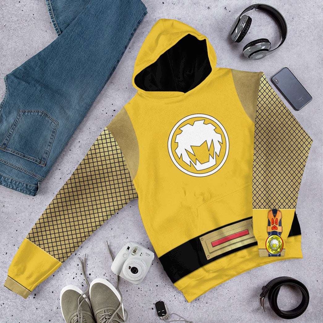 Klothek 3D The Yellow Wind Rangers Ninja Storm Custom Tshirt Hoodie | Price in USA, Best Quality