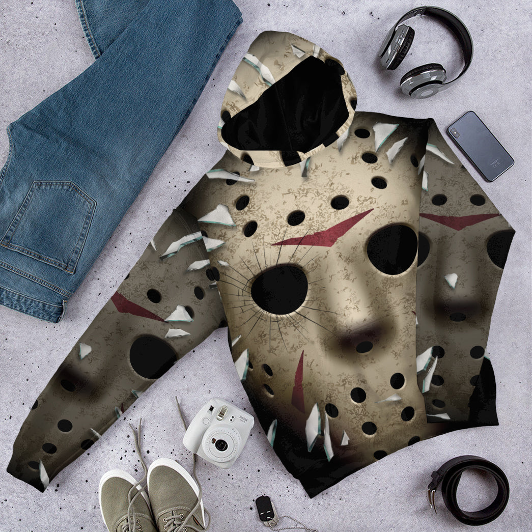 Klothek 3D Friday The 13th Jason Voorhees Custom Tshirt Hoodie Appa | Price in USA, Best Quality