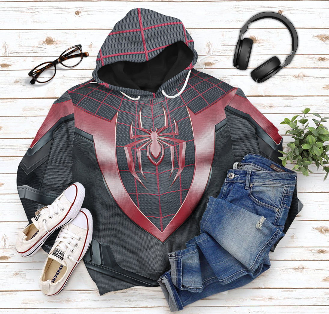 Klothek 3D Spiderman Miles Morales Custom Tshirt Hoodie Apparel | Price in USA, Best Quality