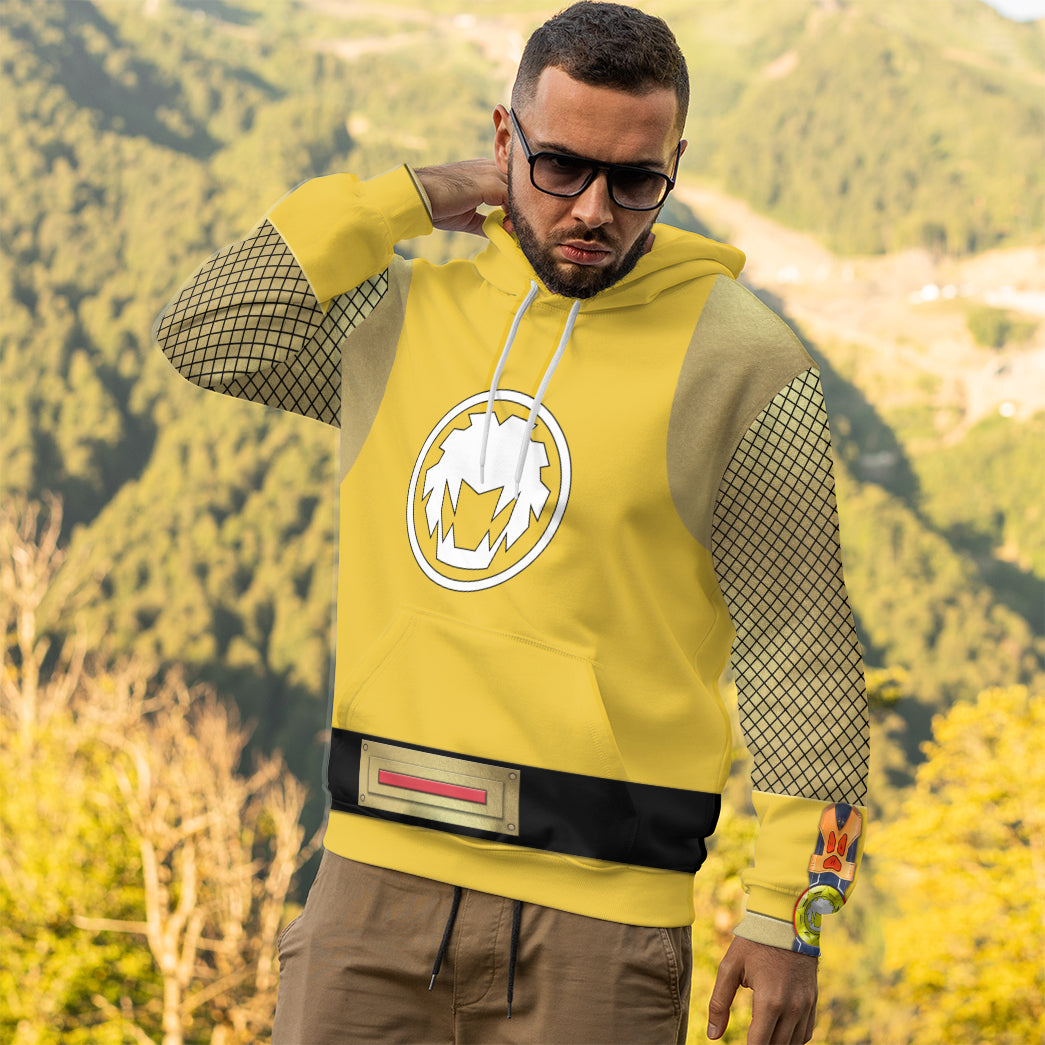 Klothek 3D The Yellow Wind Rangers Ninja Storm Custom Tshirt Hoodie | Price in USA, Best Quality