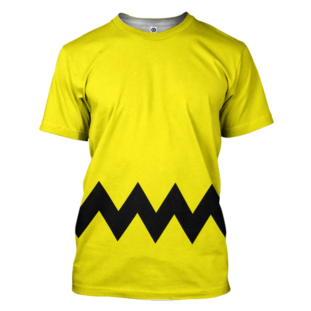 Klothek 3D PEANUTS Charlie Brown Custom Hoodie Tshirt Apparel | Price in USA, Best Quality