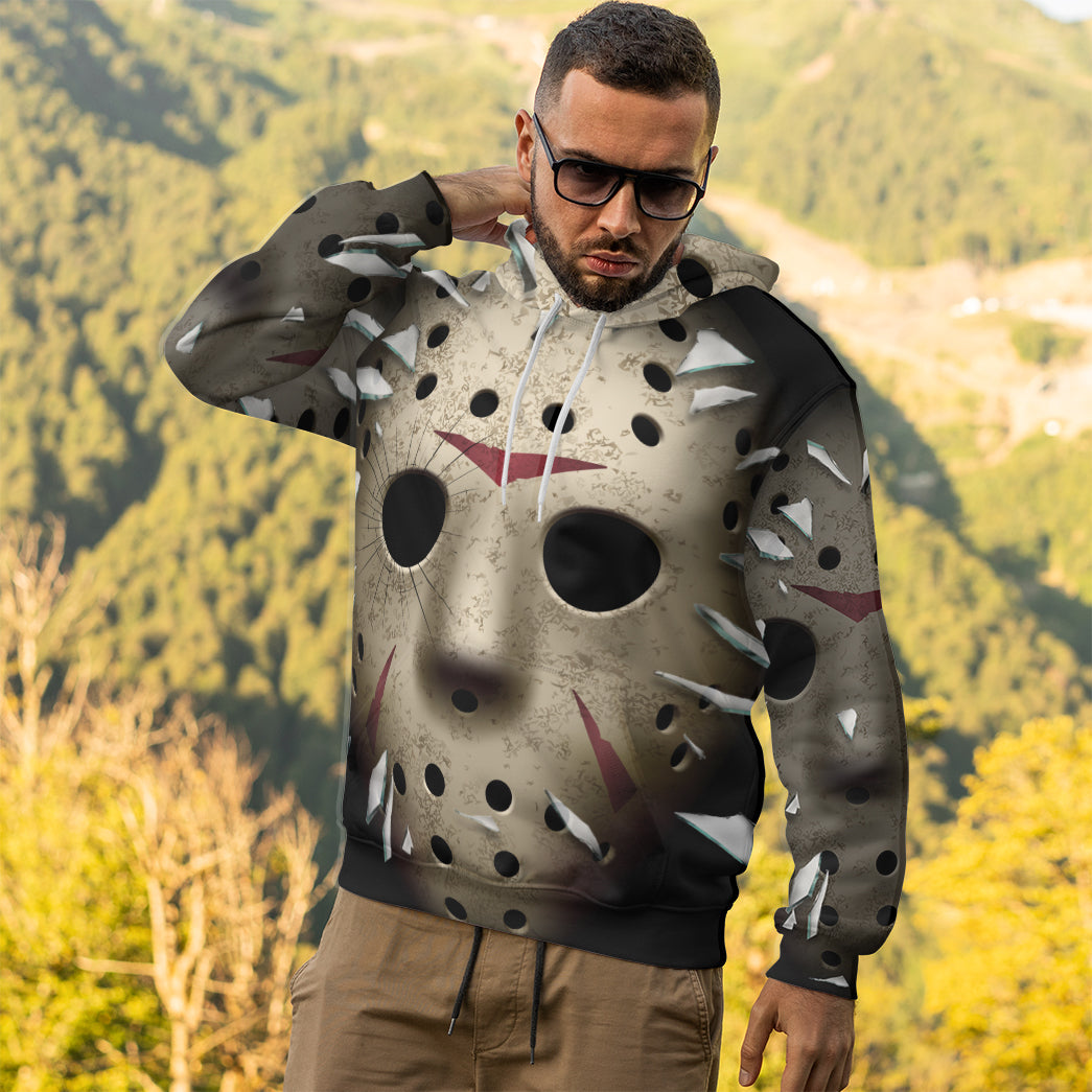 Klothek 3D Friday The 13th Jason Voorhees Custom Tshirt Hoodie Appa | Price in USA, Best Quality