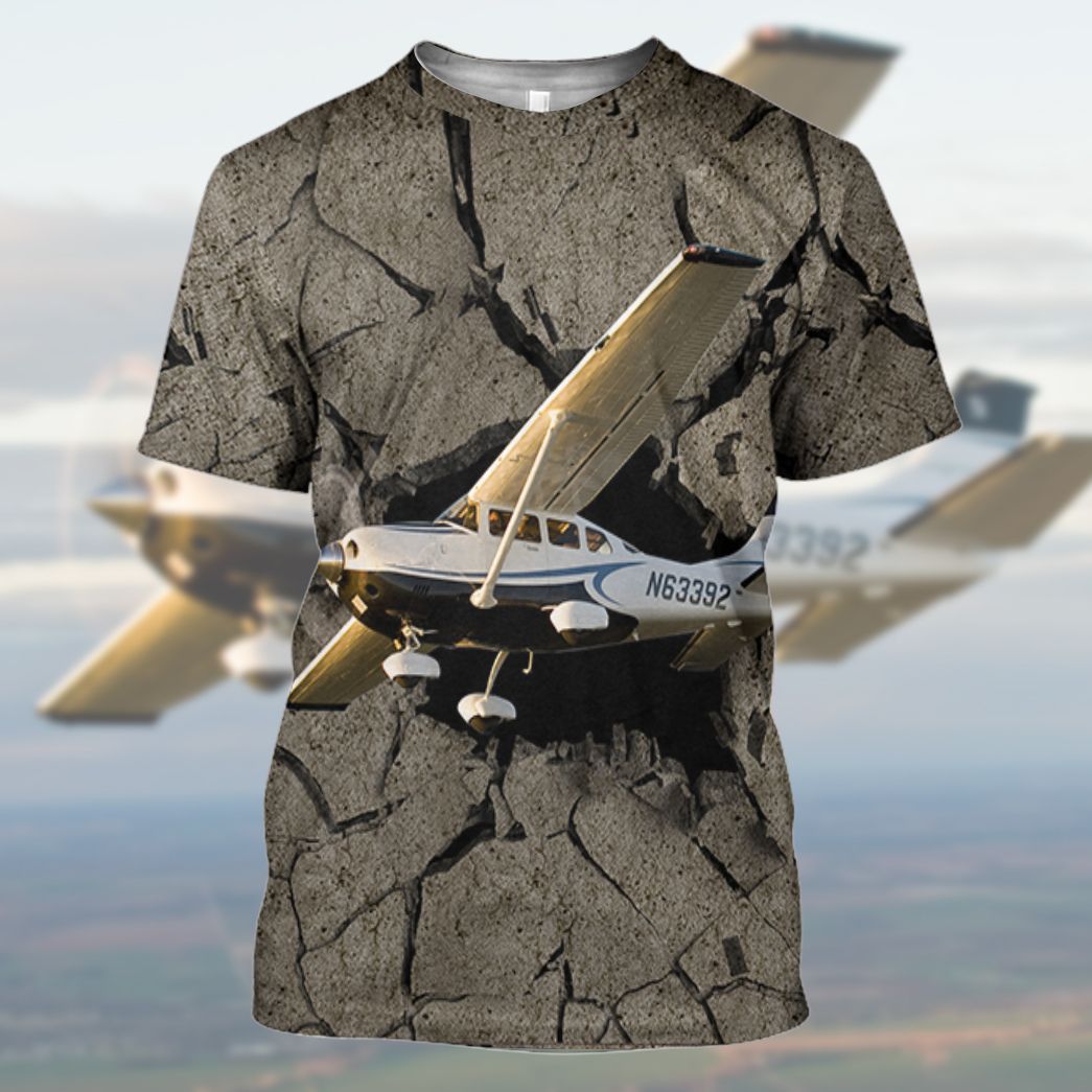 Gearhuman 3D Cessna Flying Through Tshirt Hoodie Apparel | Price in USA, Best Quality