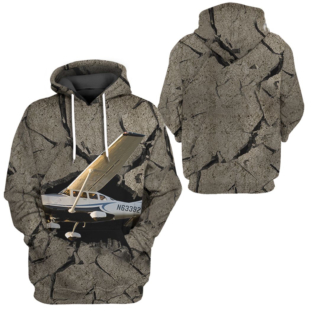 Gearhuman 3D Cessna Flying Through Tshirt Hoodie Apparel | Price in USA, Best Quality