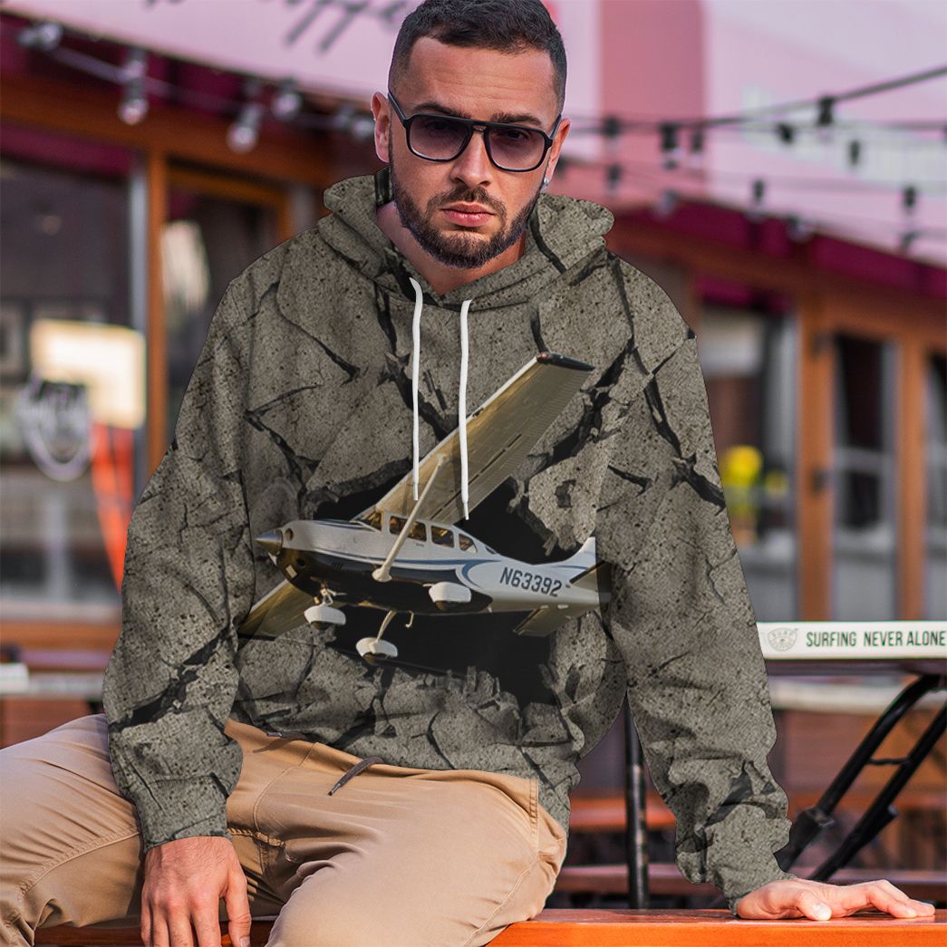 Gearhuman 3D Cessna Flying Through Tshirt Hoodie Apparel | Price in USA, Best Quality