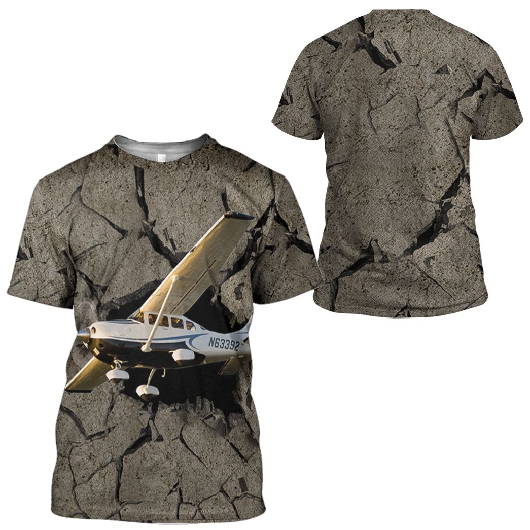 Gearhuman 3D Cessna Flying Through Tshirt Hoodie Apparel | Price in USA, Best Quality