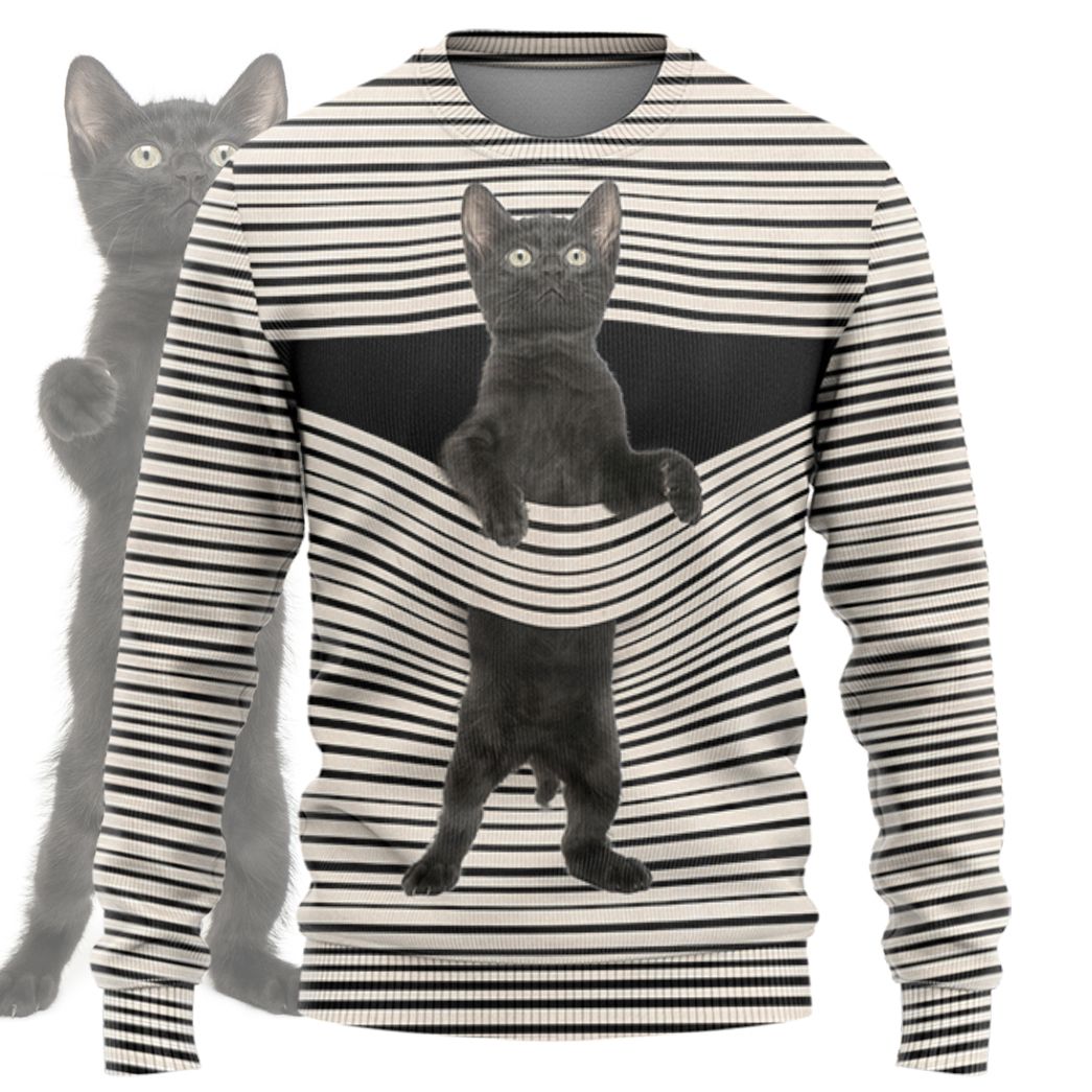 Gearhuman 3D Black Cat Tshirt Hoodie Apparel | Price in USA, Best Quality