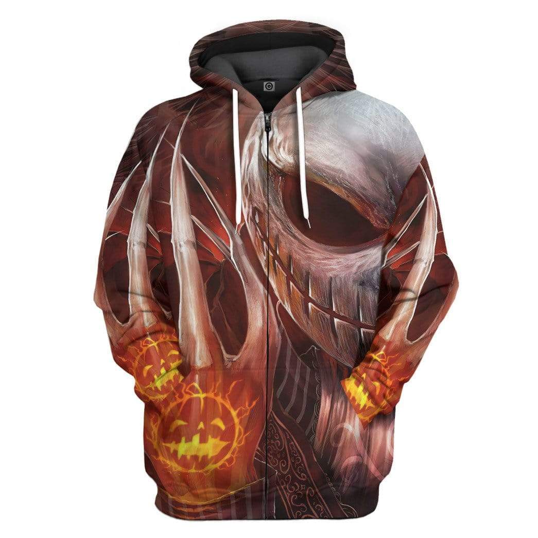 Klothek 3D Jack Skellington Pumpkin Halloween Custom Hoodie Apparel | Price in USA, Best Quality