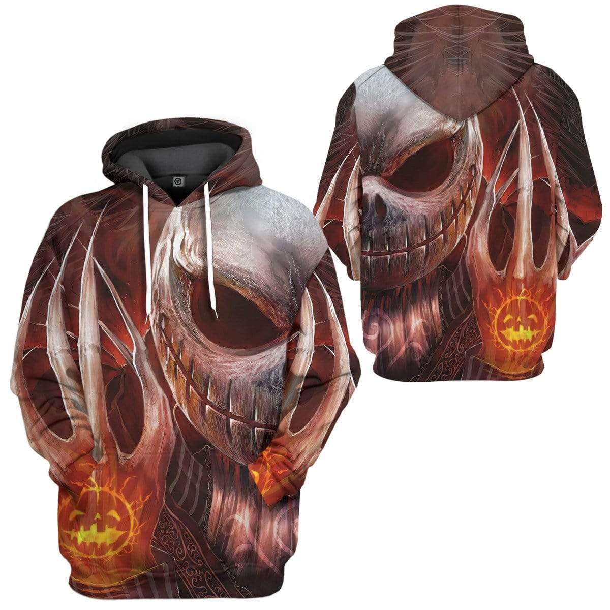 Klothek 3D Jack Skellington Pumpkin Halloween Custom Hoodie Apparel | Price in USA, Best Quality