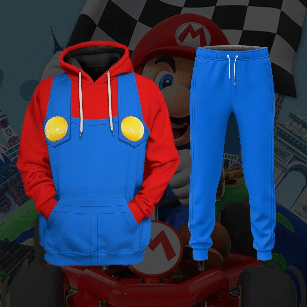 Klothek 3D Mario Custom Hoodie Apparel | Price in USA, Best Quality