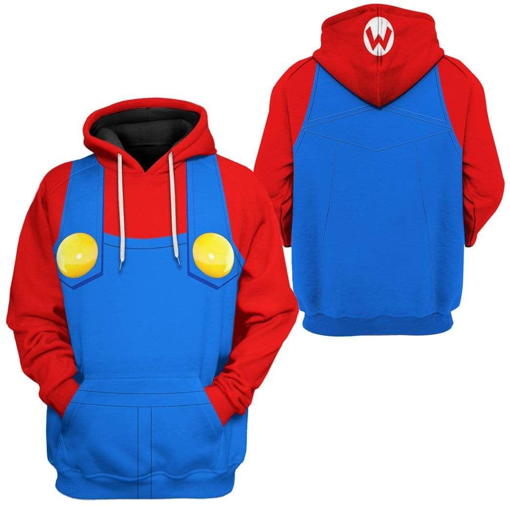 Klothek 3D Mario Custom Hoodie Apparel | Price in USA, Best Quality