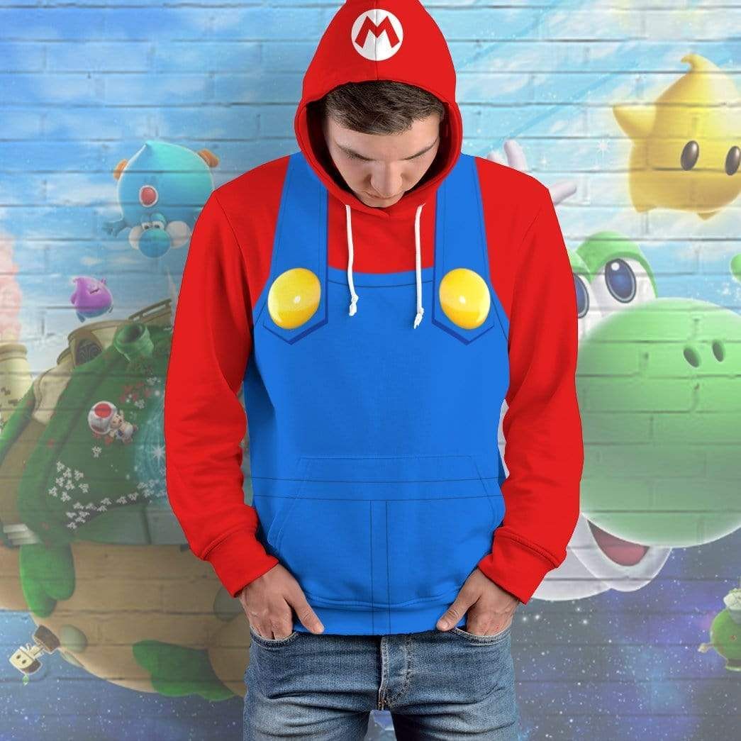 Klothek 3D Mario Custom Hoodie Apparel | Price in USA, Best Quality