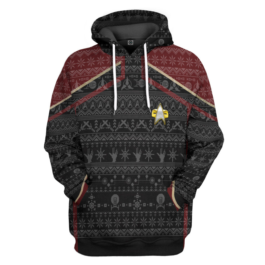 Klothek 3D S.T Picard 2020 Red Ugly Christmas Custom Hoodie Tshirt | Price in USA, Best Quality