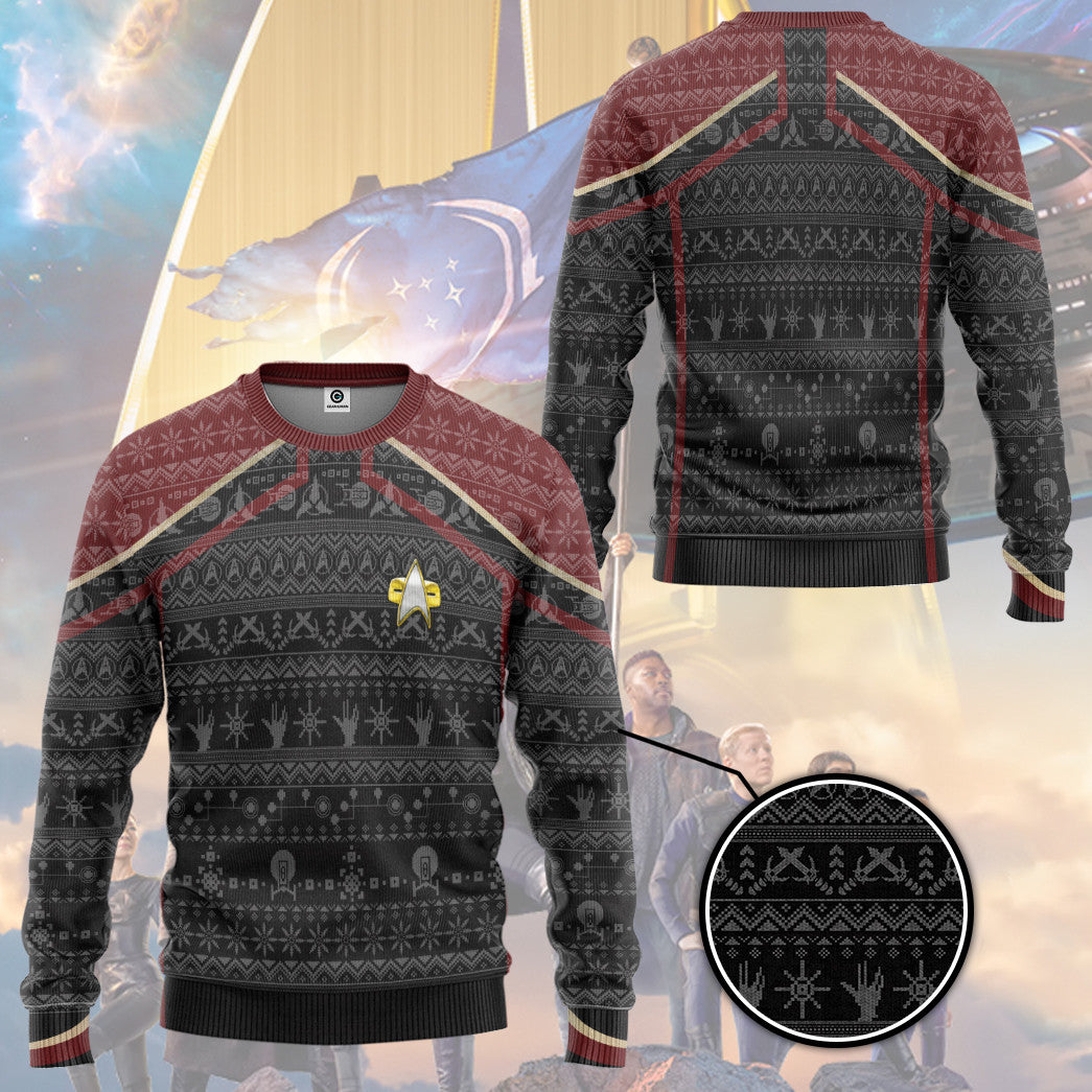 Klothek 3D S.T Picard 2020 Red Ugly Christmas Custom Hoodie Tshirt | Price in USA, Best Quality