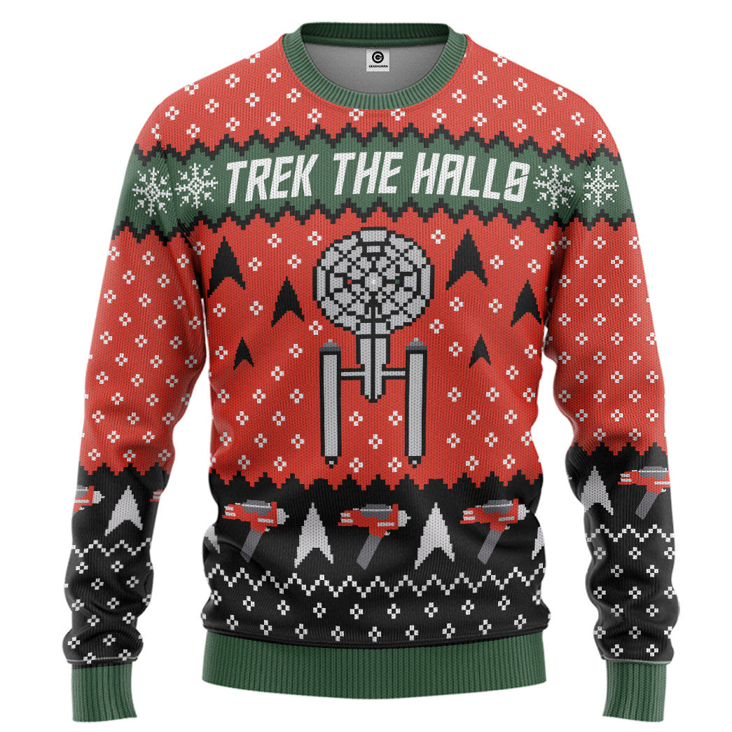 Klothek 3D S.T Trek The Halls Christmas Edition Custom Hoodie Tshir | Price in USA, Best Quality