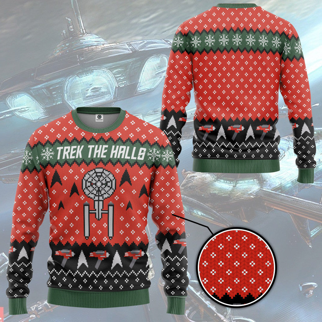 Klothek 3D S.T Trek The Halls Christmas Edition Custom Hoodie Tshir | Price in USA, Best Quality