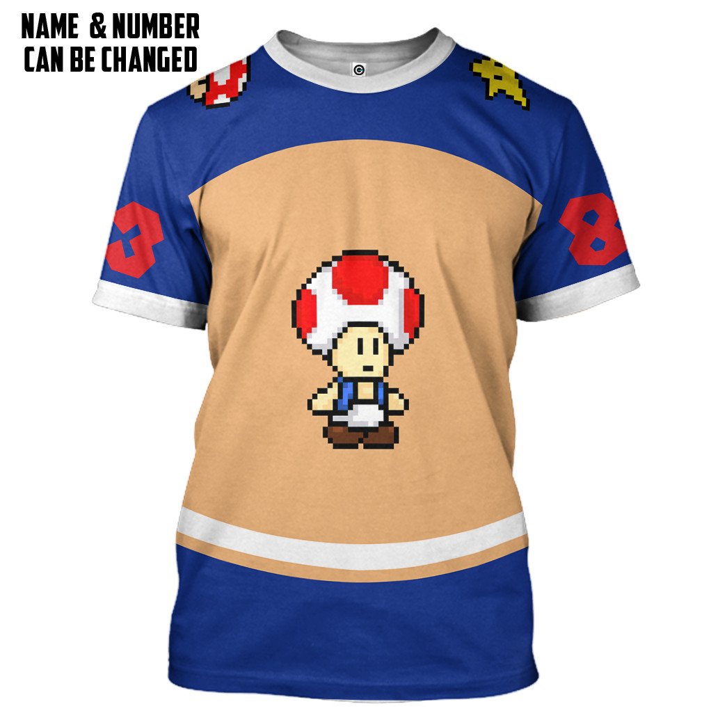 Klothek 3D Toad Sports Custom Name Custom Number Hoodie Tshirt Appa | Price in USA, Best Quality