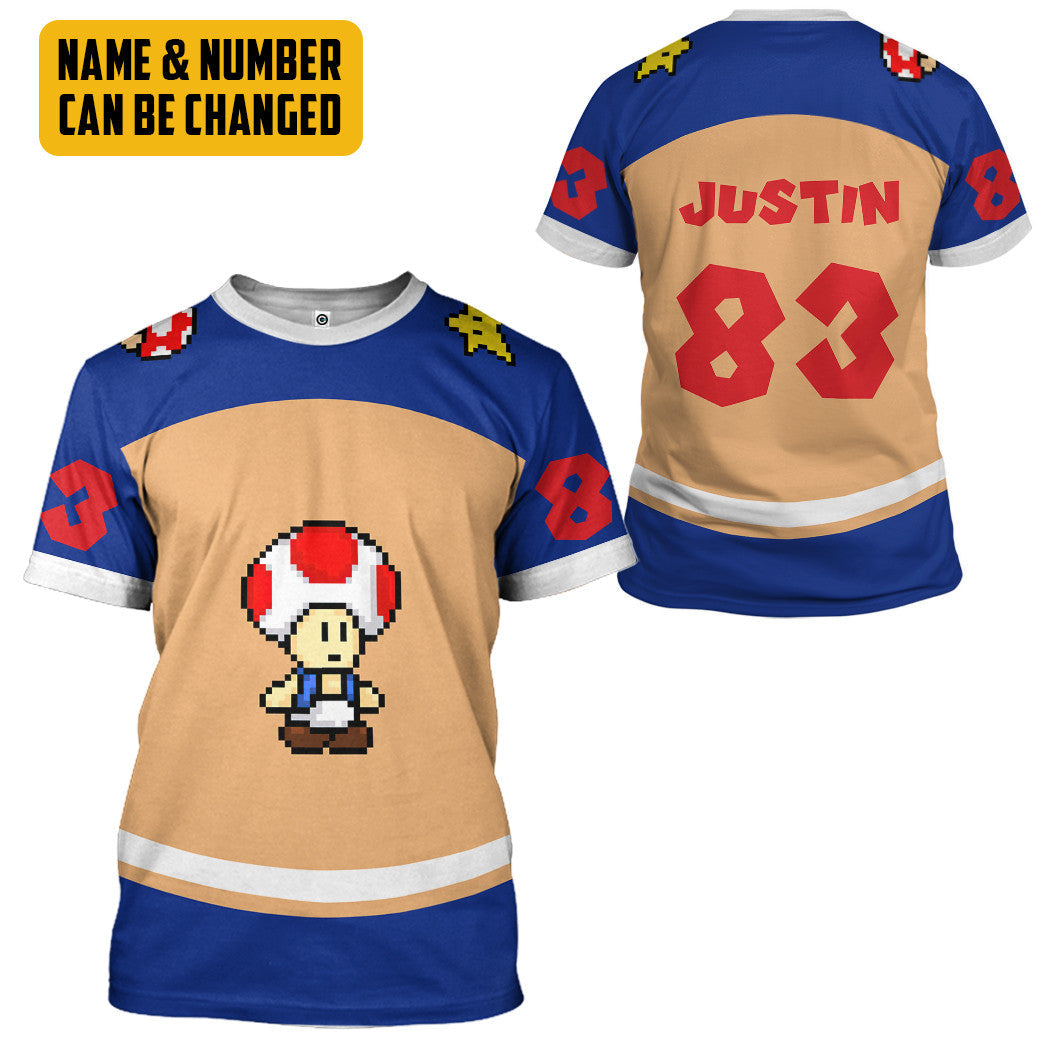 Klothek 3D Toad Sports Custom Name Custom Number Hoodie Tshirt Appa | Price in USA, Best Quality