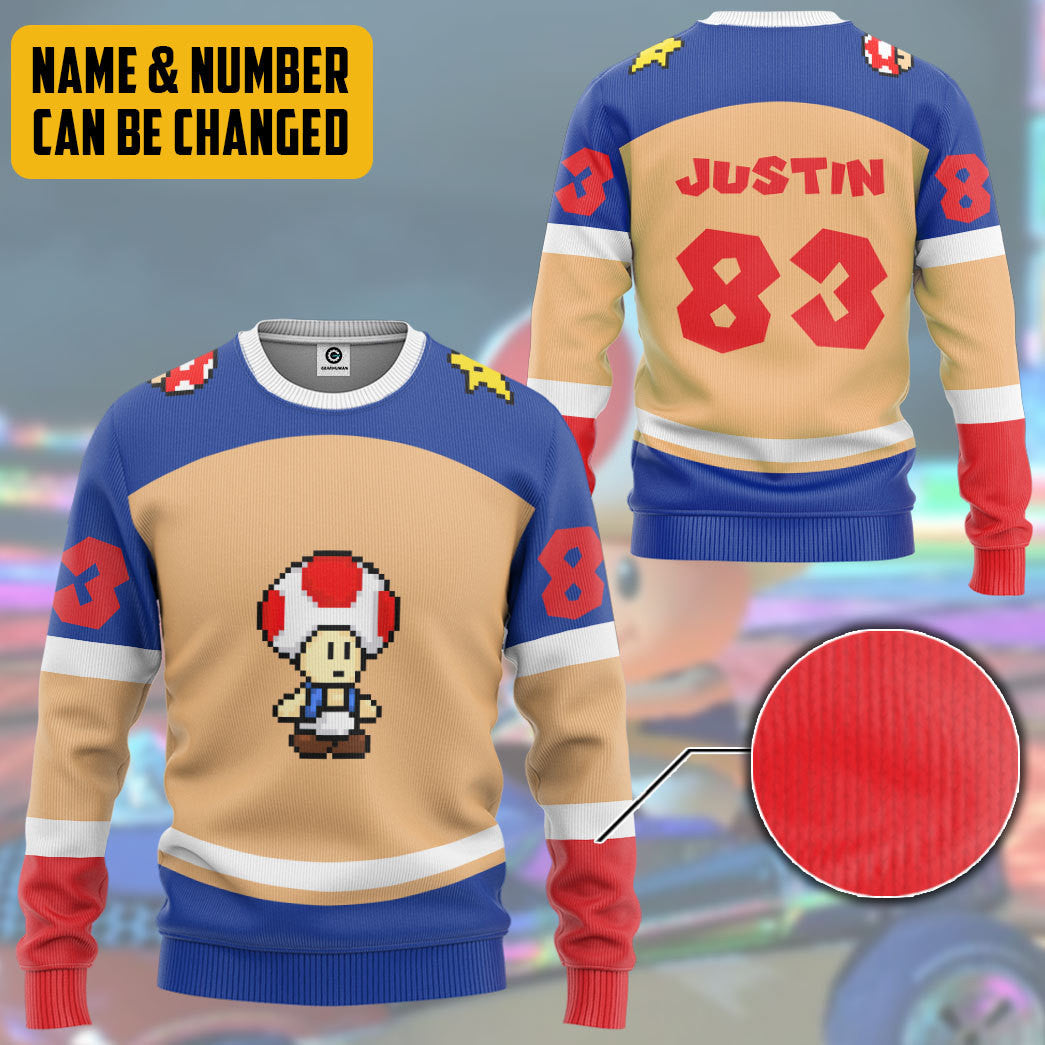 Klothek 3D Toad Sports Custom Name Custom Number Hoodie Tshirt Appa | Price in USA, Best Quality