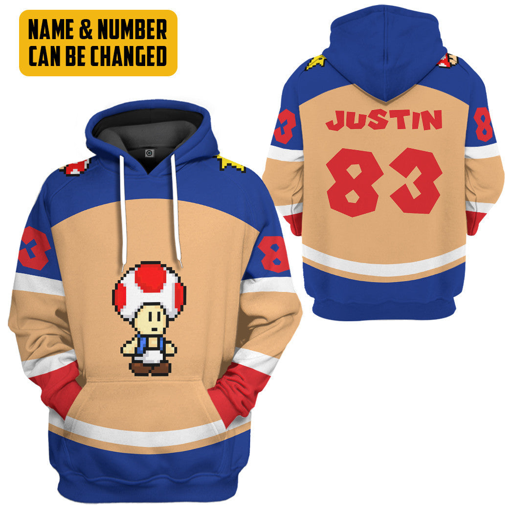 Klothek 3D Toad Sports Custom Name Custom Number Hoodie Tshirt Appa | Price in USA, Best Quality