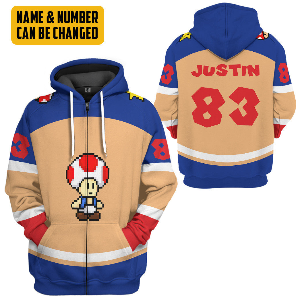 Klothek 3D Toad Sports Custom Name Custom Number Hoodie Tshirt Appa | Price in USA, Best Quality