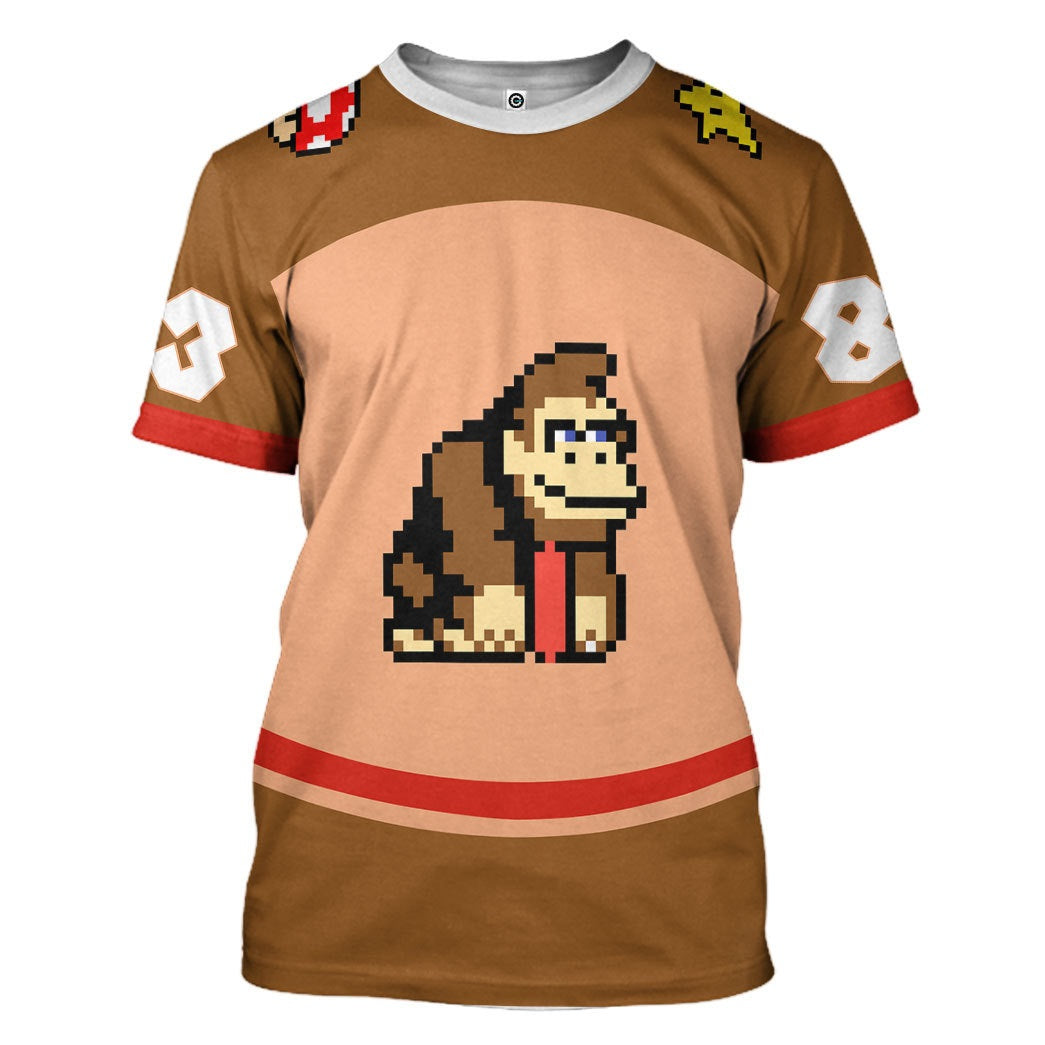 Klothek 3D Donkey Kong Sports Custom Name Custom Number Hoodie Tshi | Price in USA, Best Quality