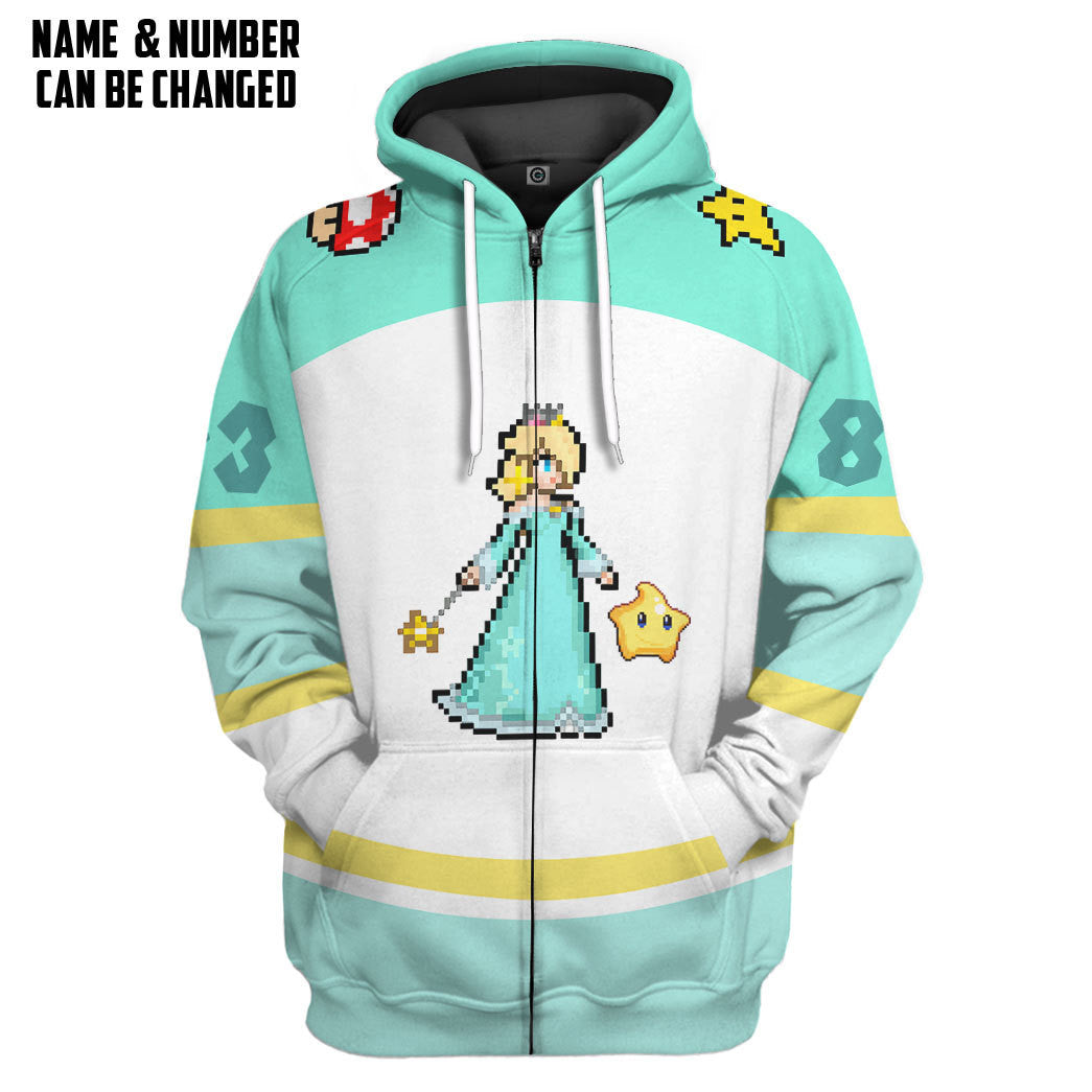 Klothek 3D Rosalina Sports Custom Name Custom Number Hoodie Tshirt | Price in USA, Best Quality